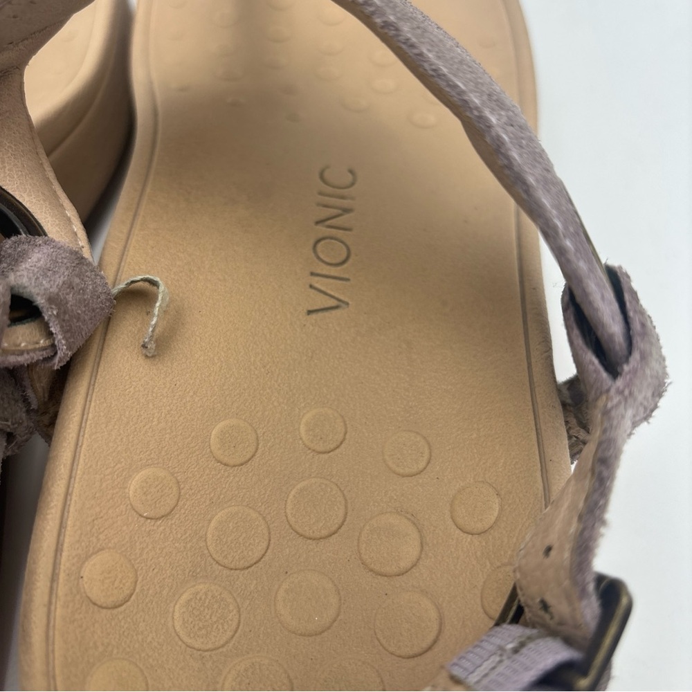 Vionic Suede Tan Sandals - Picture 2 of 10